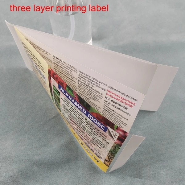 Folding instructions label