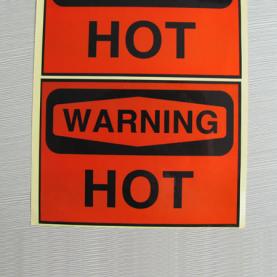 Warning label